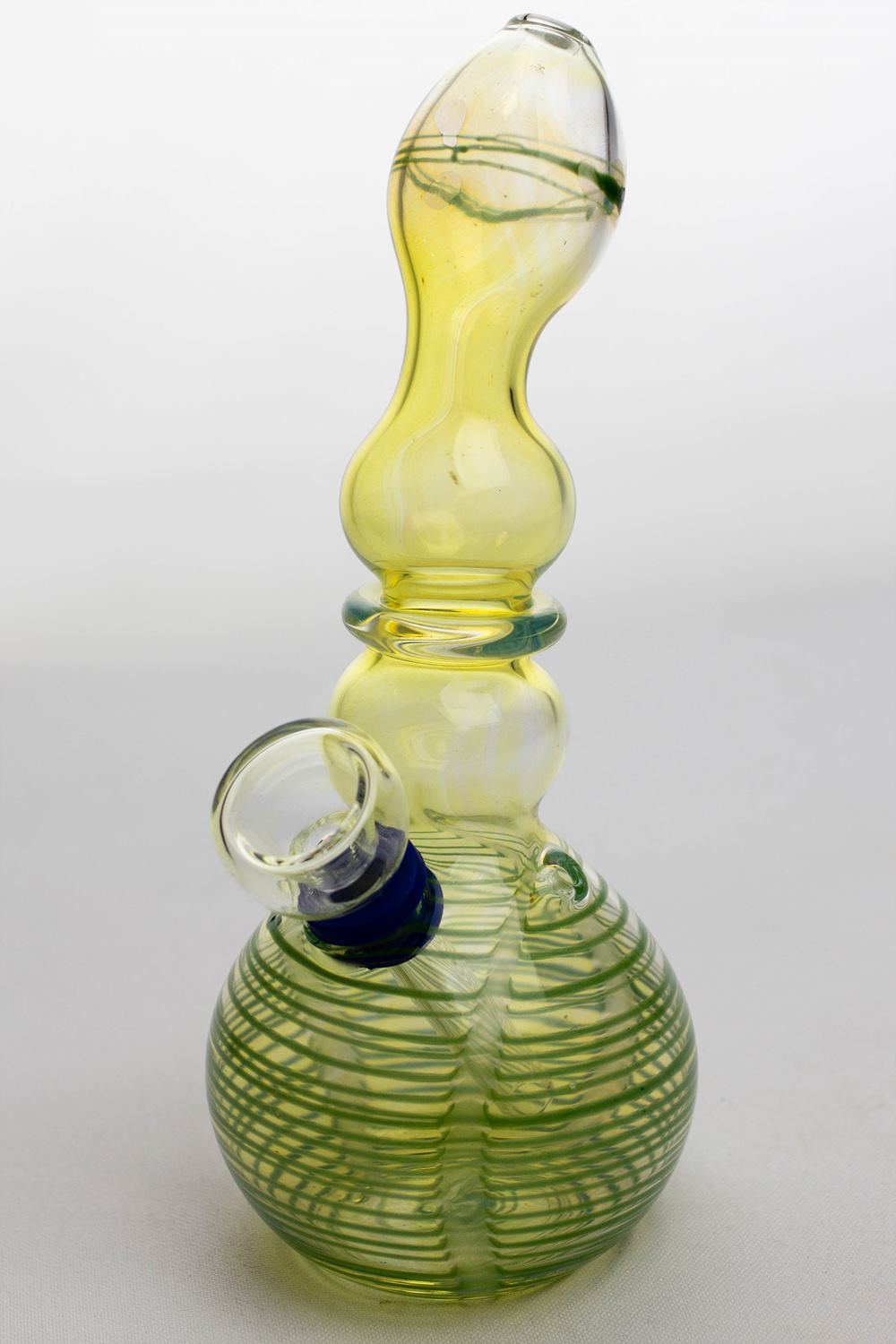 6 inches changing color glass water bong_1
