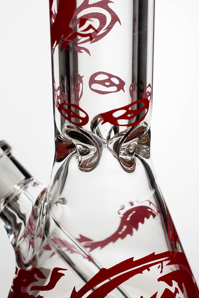 12" Dragon 9 mm thick glass beaker bong_7