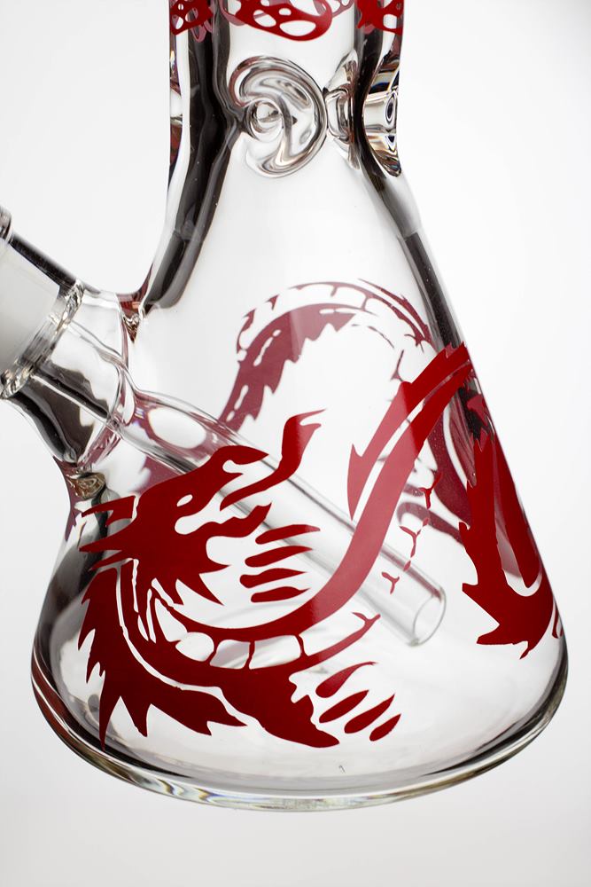 12" Dragon 9 mm thick glass beaker bong_8