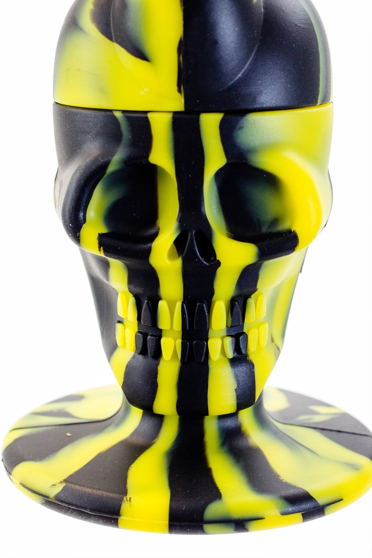 11" Genie skull multi colored detachable silicone water bong_9