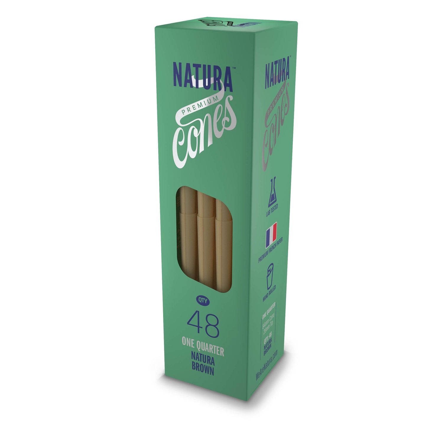 Natura โ Unbleached Brown Pre-Rolled Paper Mini Tower_2