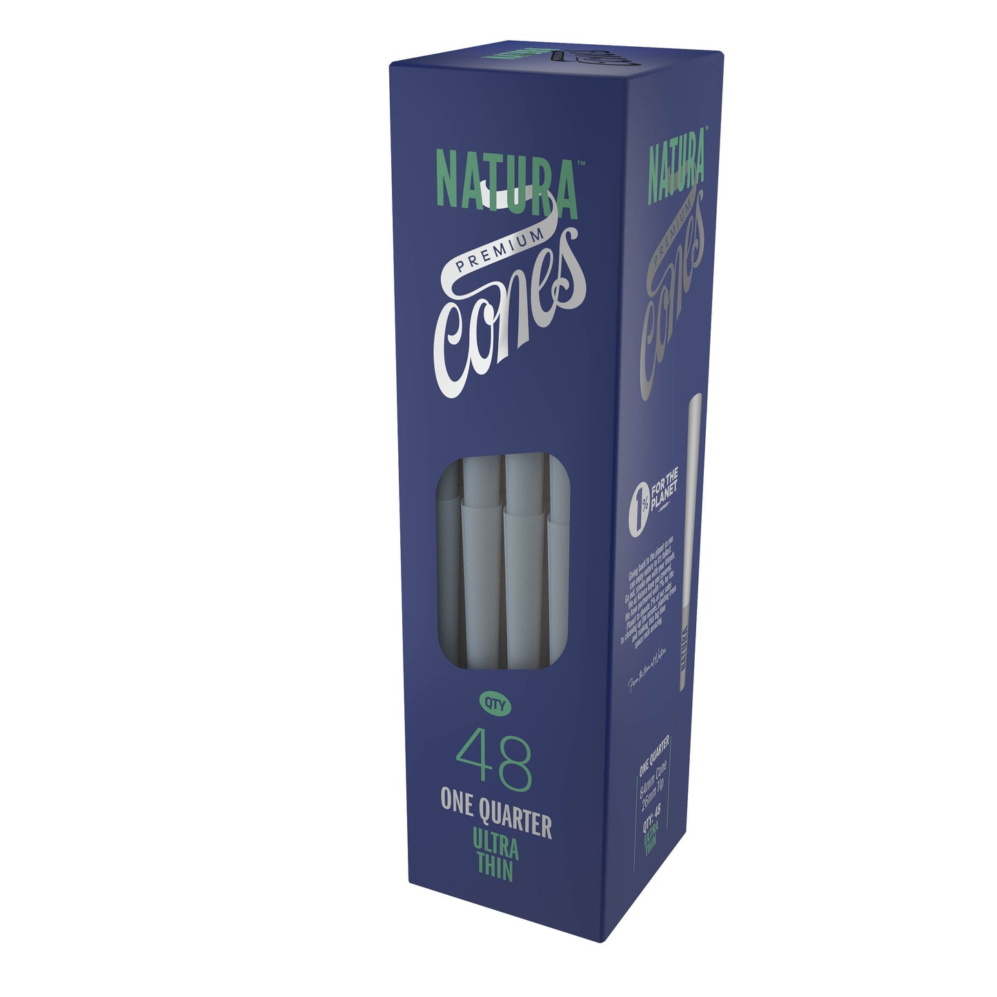 Natura โ White Ultra Thin Pre-Rolled Paper Mini Tower_2