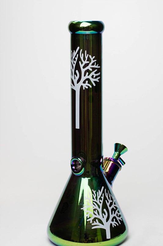 14" Infyniti Tree of life 7 mm metallic glass water bong_10