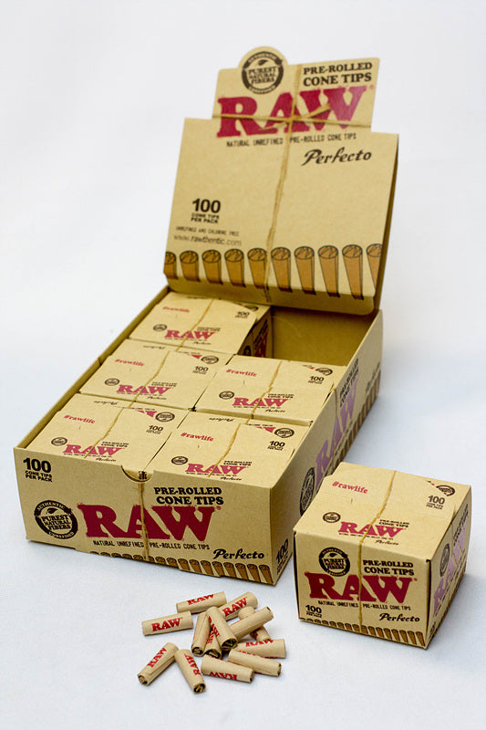 RAW Perfecto Pre-Rolled Cone Tips Box_0