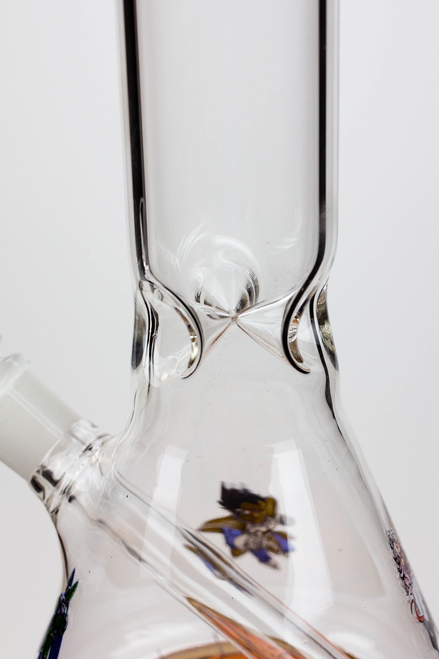 12" Cartoon beaker glass water bong_12