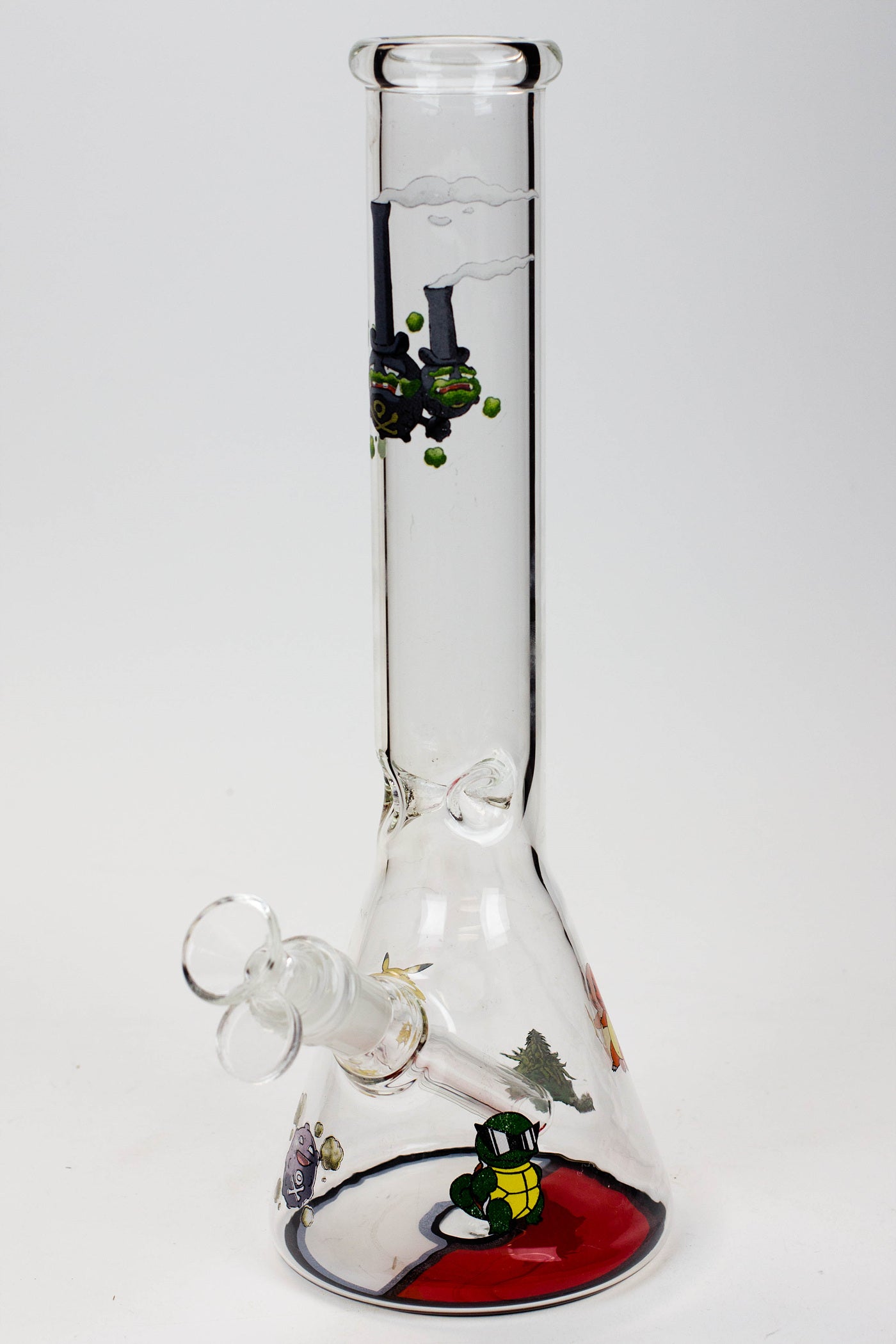 12" Cartoon beaker glass water bong_9
