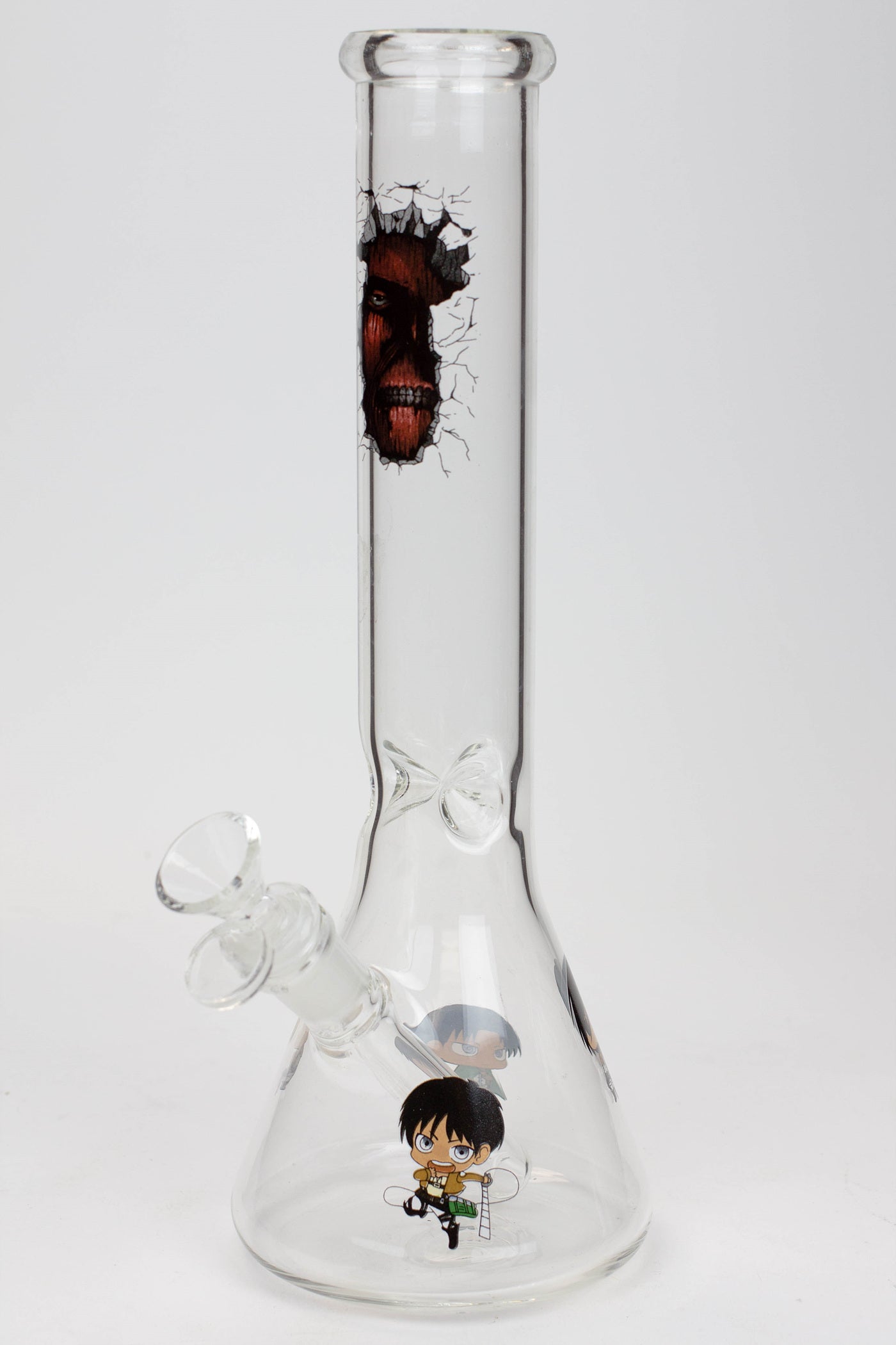 12" Cartoon beaker glass water bong_3