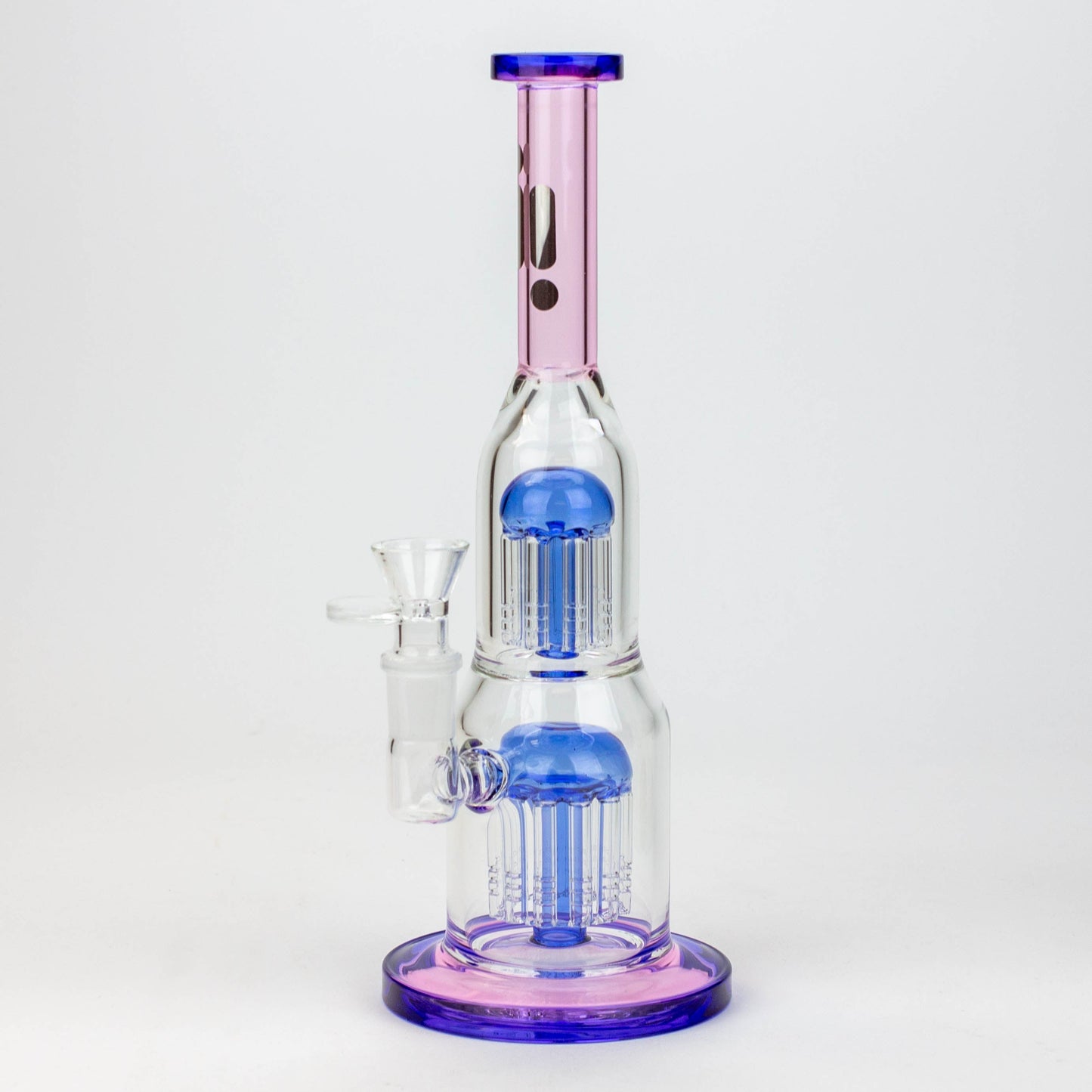 11" Infyniti double percolator glass bubbler_5