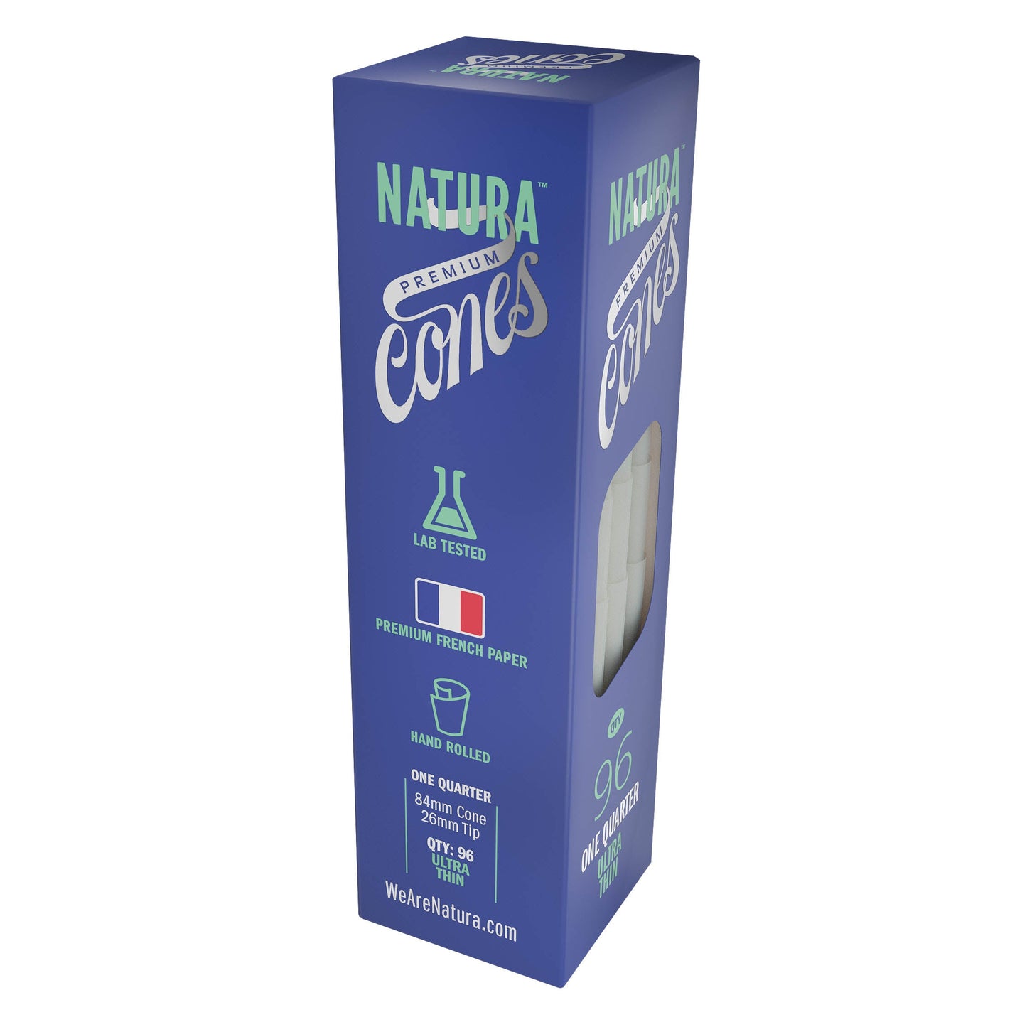 Natura โ White Ultra Thin Pre-Rolled Paper Mini Tower_5
