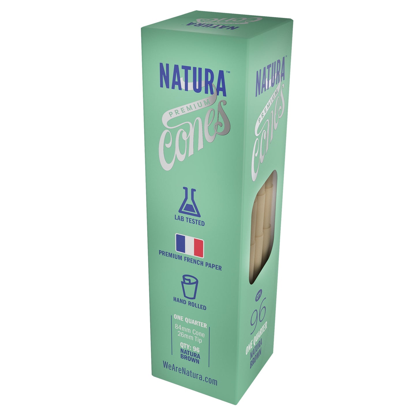 Natura โ Unbleached Brown Pre-Rolled Paper Mini Tower_6