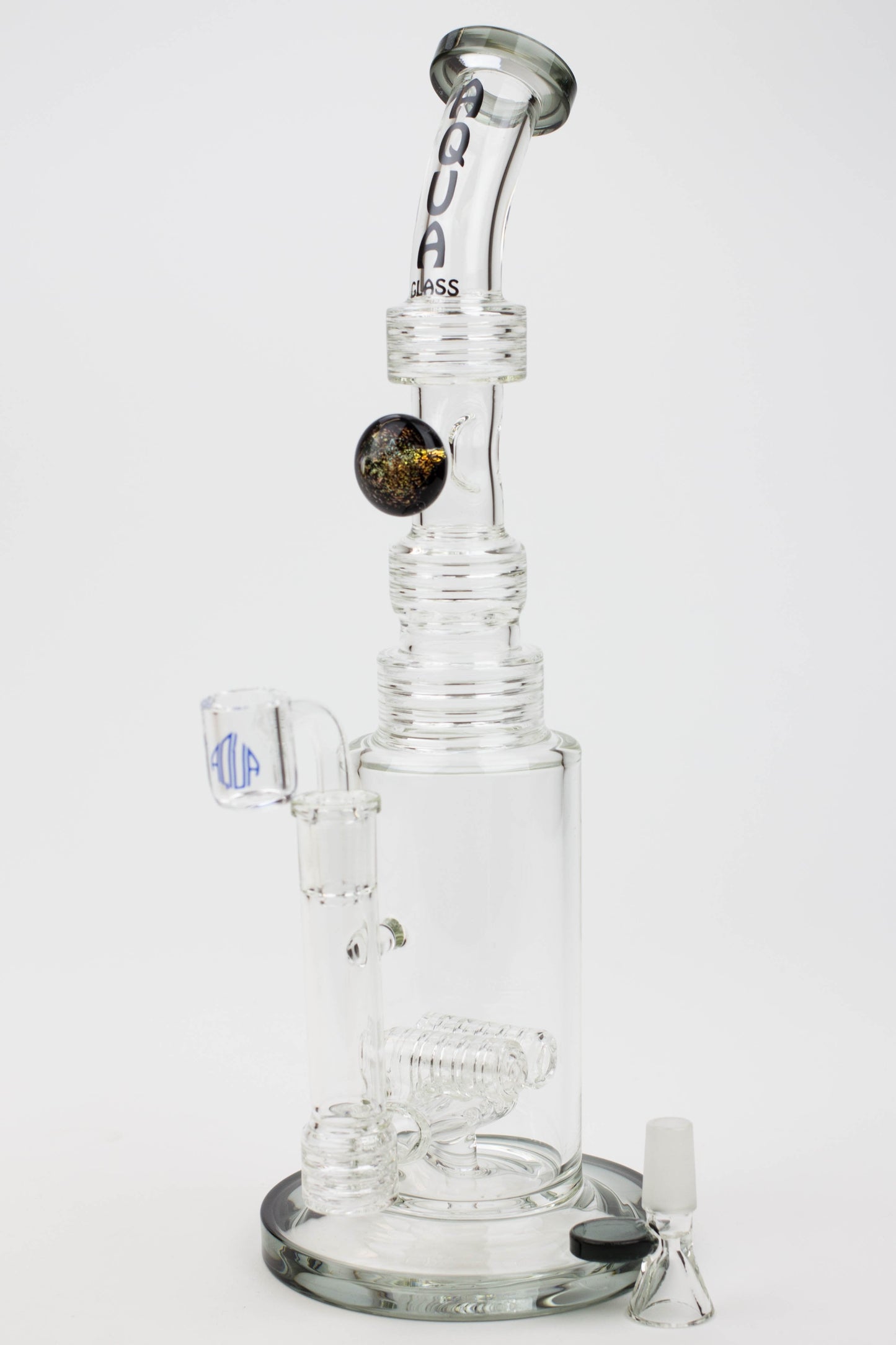 13" AQUA Glass / 2-in-1 / 7mm glass water bong_6