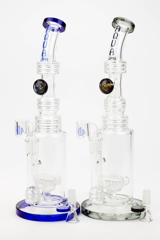 13" AQUA Glass / 2-in-1 / 7mm glass water bong_0