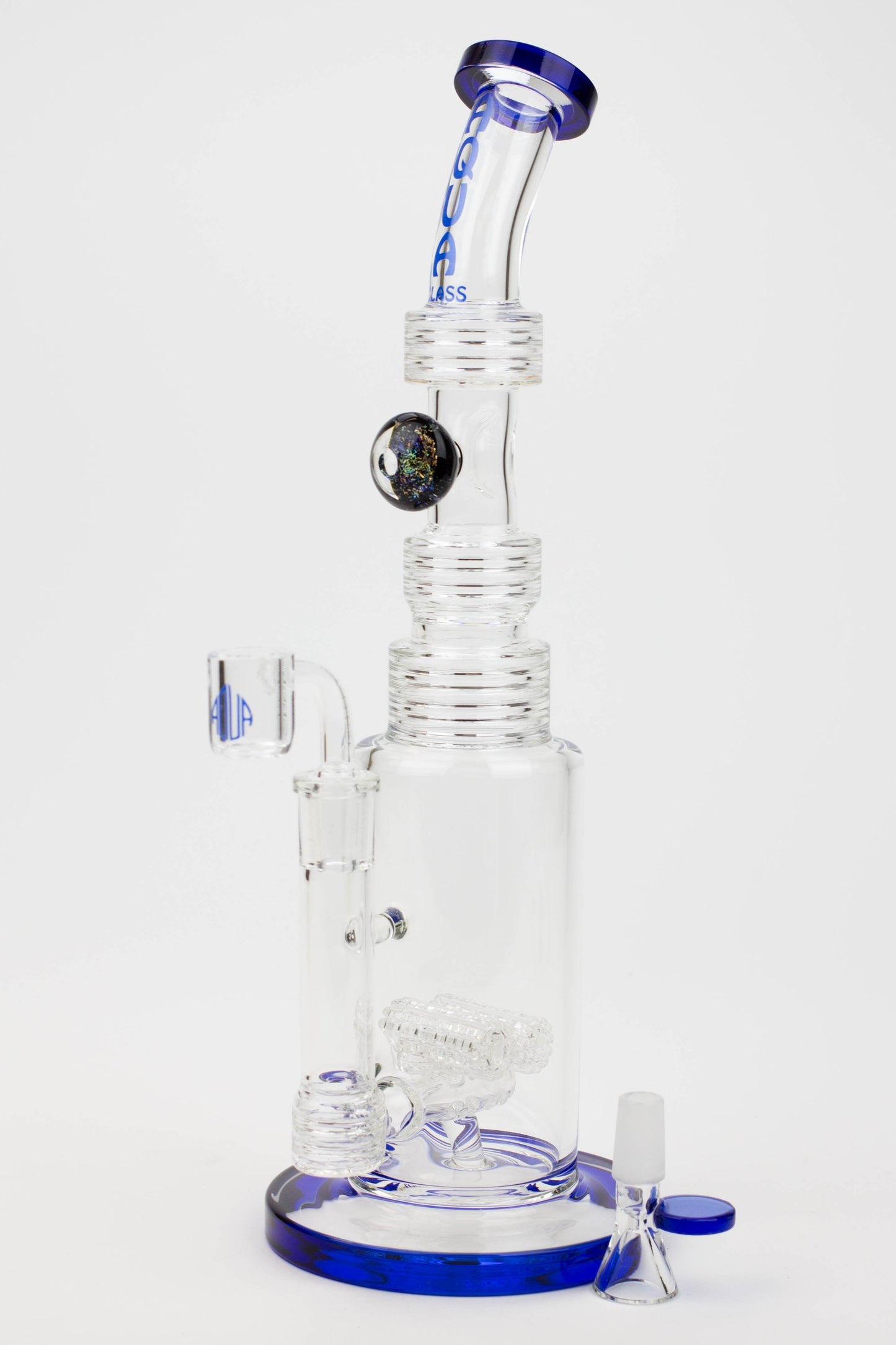 13" AQUA Glass / 2-in-1 / 7mm glass water bong_5