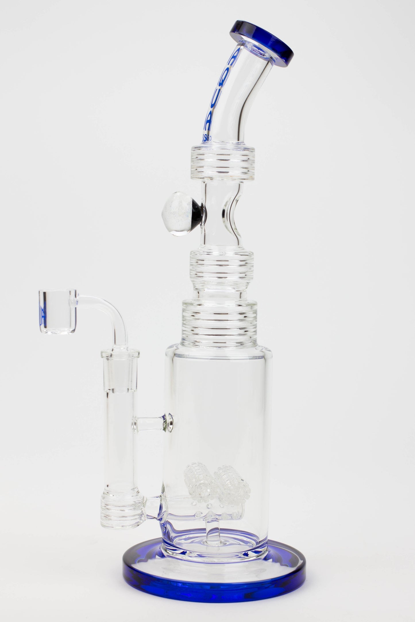 13" AQUA Glass / 2-in-1 / 7mm glass water bong_7