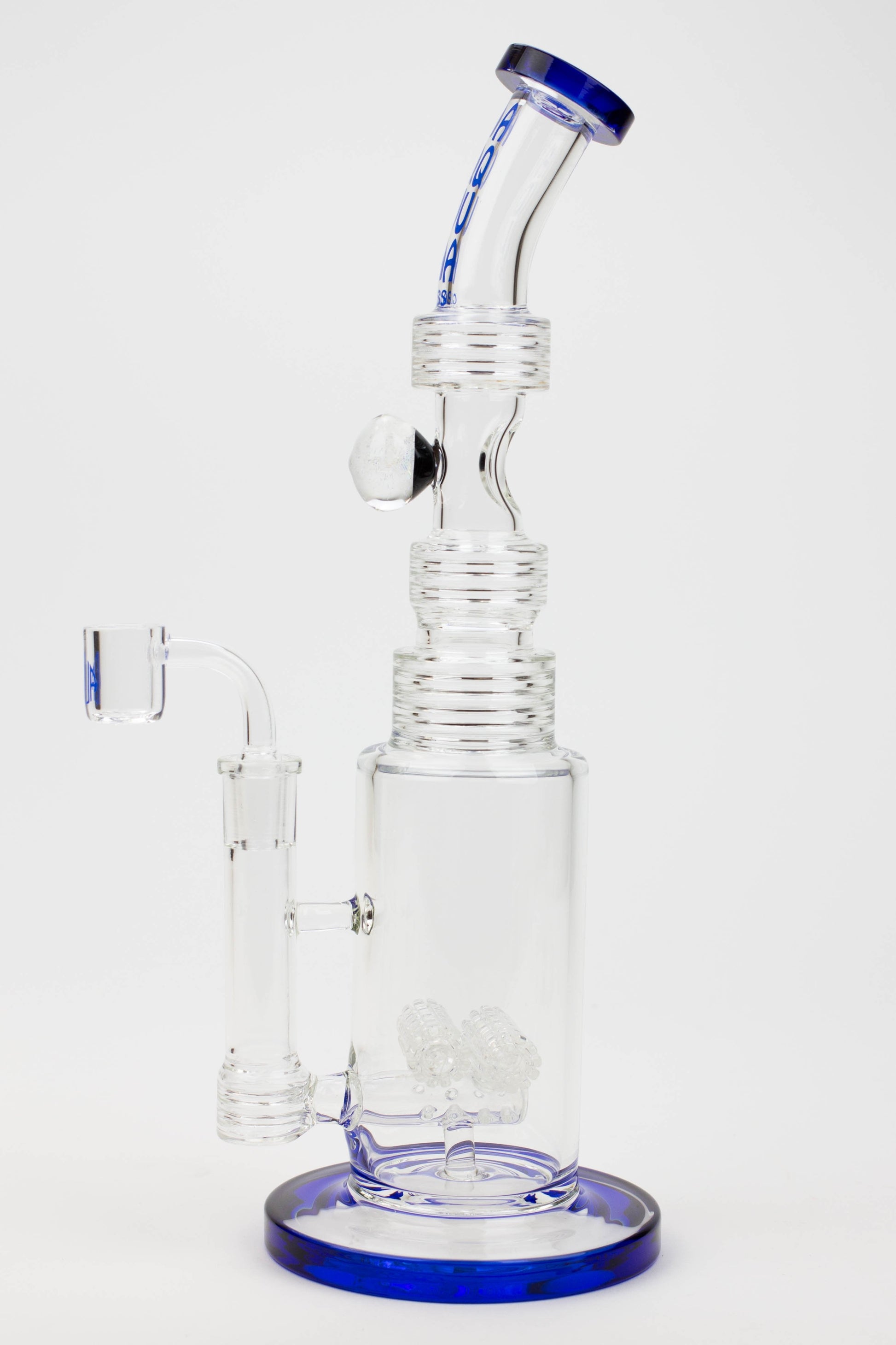 13" AQUA Glass / 2-in-1 / 7mm glass water bong_7