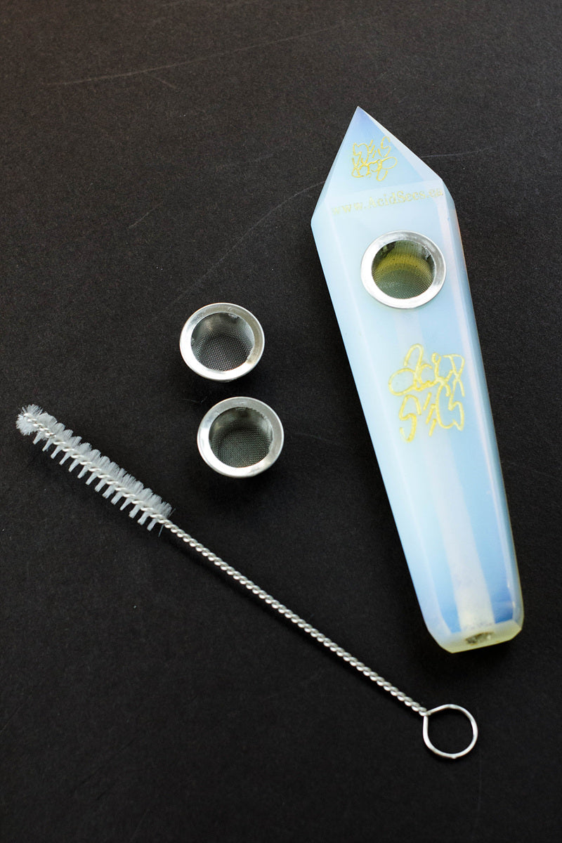 Acid Secs - Natural Opal Smoking Pipe_1