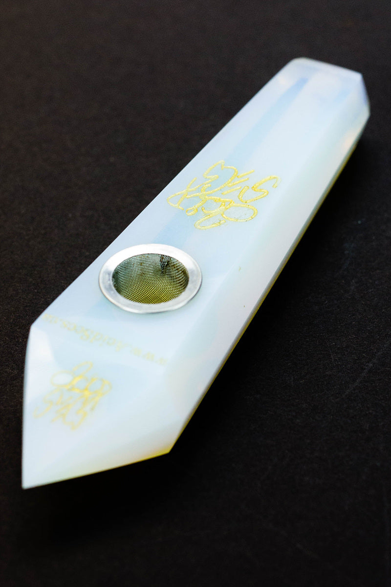 Acid Secs - Natural Opal Smoking Pipe_3