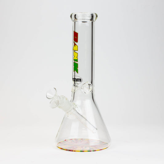 12" DANK beaker 7 mm glass bong with Colour Bottom_0