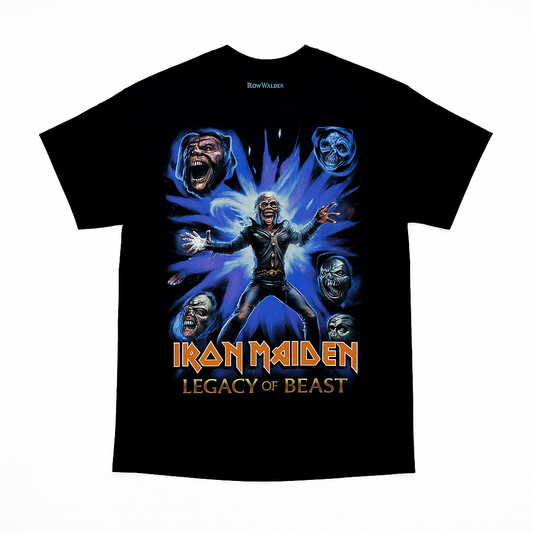 Iron Maiden | “Legacy of the Beast” Short Sleeve Men’s Black T-Shirt – Officially Licensed Rock Band Tee