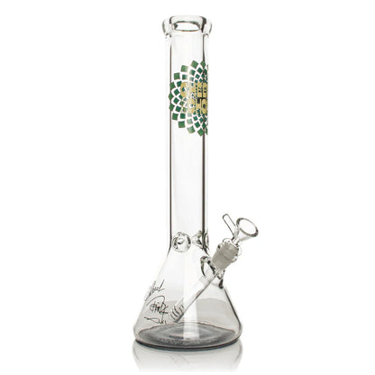 Cheech & Chong® Glass | 15" 7mm Thick Fibonacci Beaker Base Water Pipe