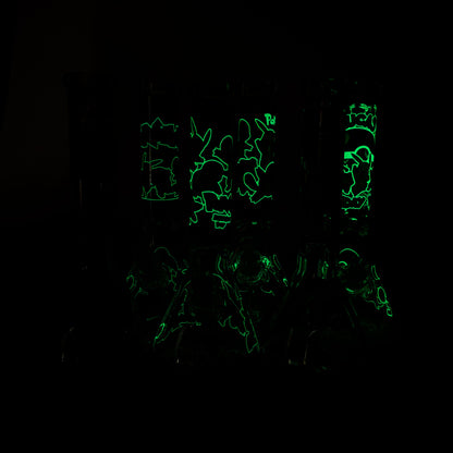 7.5" Glow-in-the-Dark PK Cartoon Beaker Bong – [PIP880]