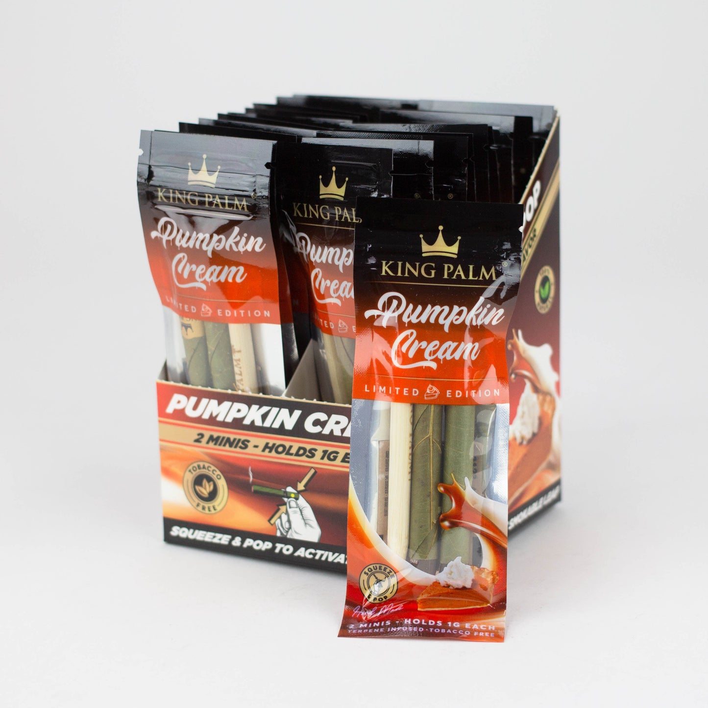 King Palm Hand-Rolled flavor 2 Mini Leaf - 20 packs
