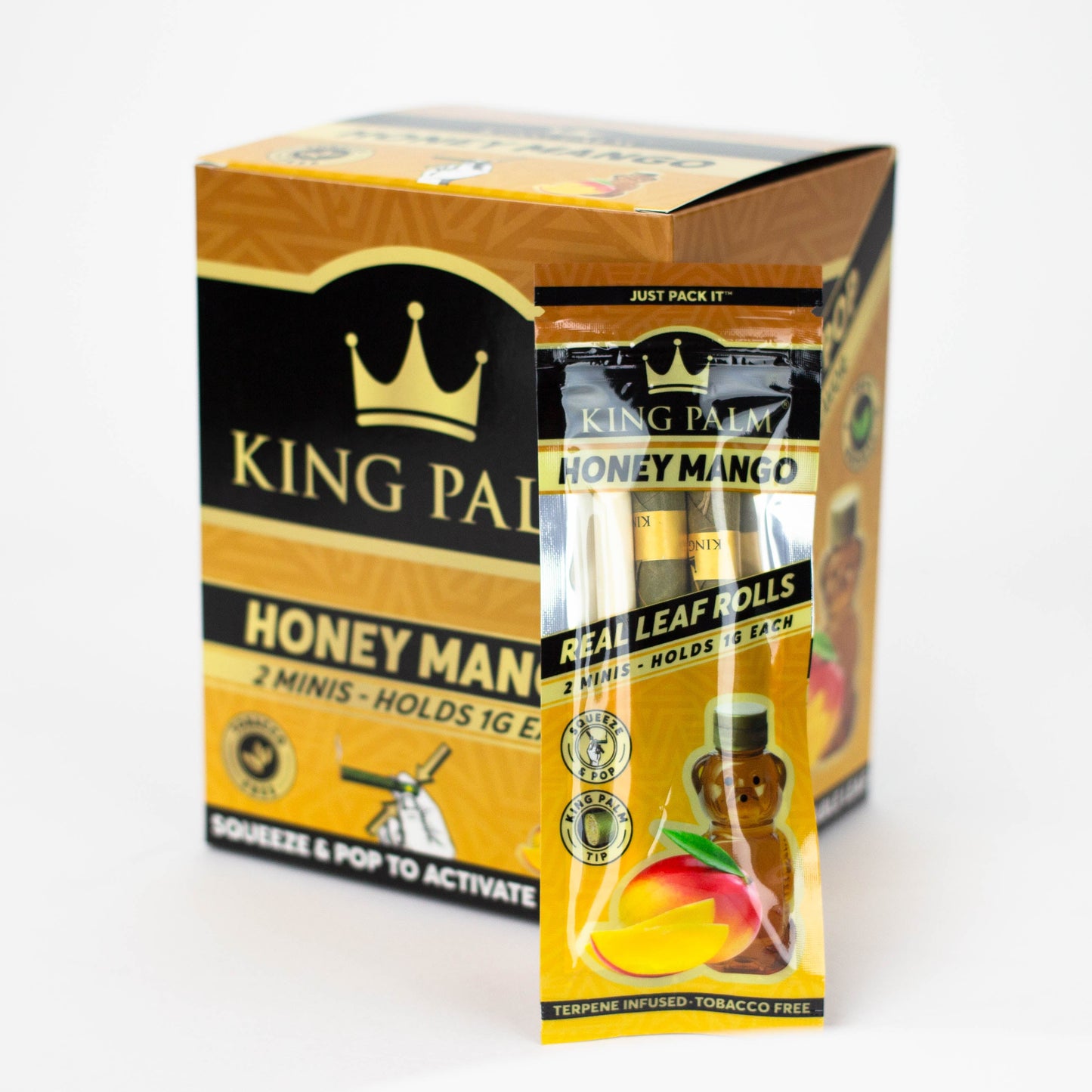 King Palm Hand-Rolled flavor 2 Mini Leaf - 20 packs