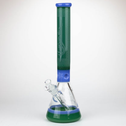 Genie | 17" sandblasted artwork tube 7 mm glass water bong [GB21006]_8