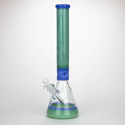 Genie | 17" sandblasted artwork tube 7 mm glass water bong [GB21006]_9