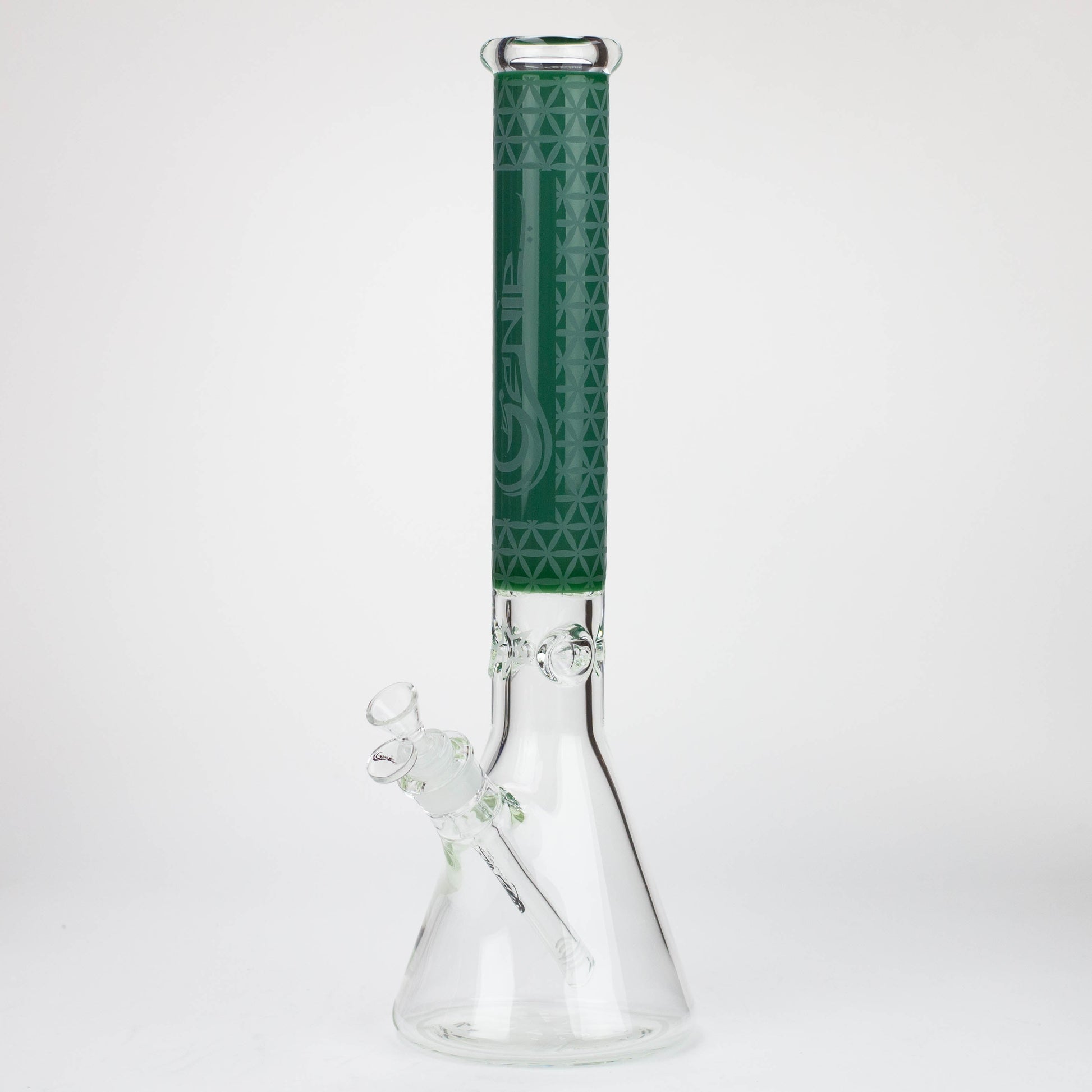 Genie | 17" sandblasted artwork tube 7 mm glass water bong [GB21005]_8