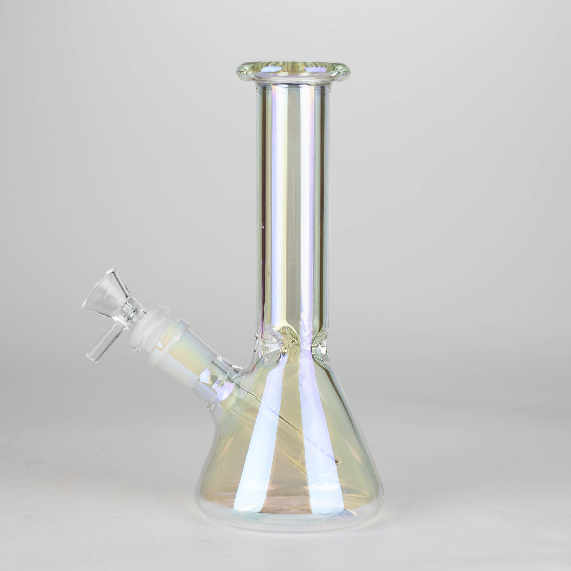 8" Electroplated Beaker Glass bong_1