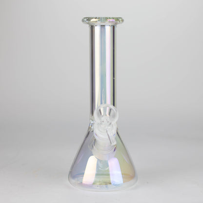 8" Electroplated Beaker Glass bong_2