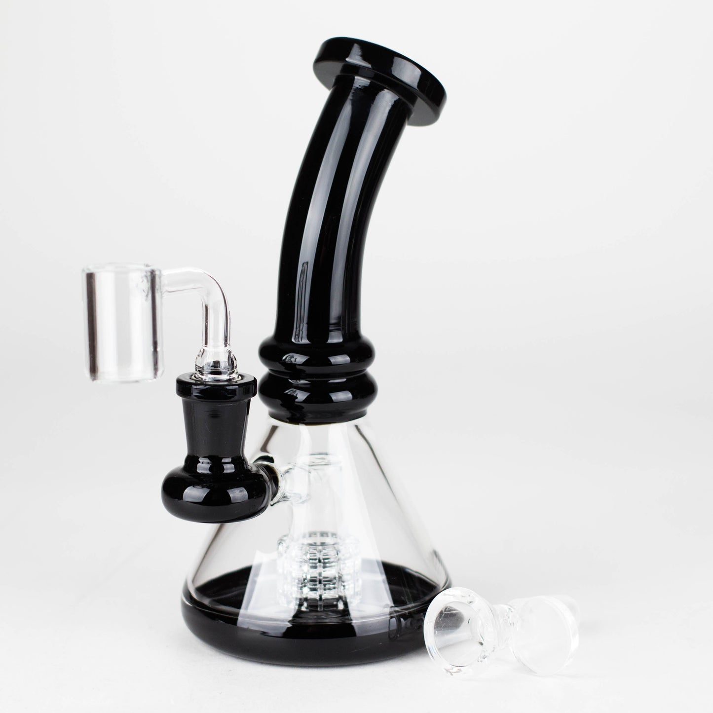 7"  2-in-1 Color accented Rig with perc (Banger and Bowl Included)_2