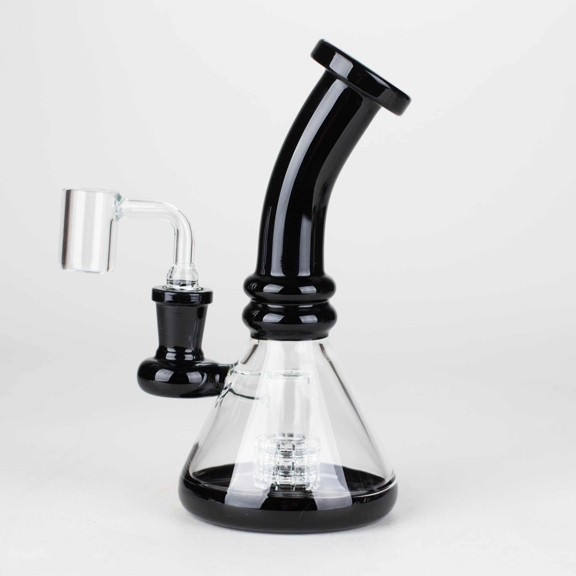 7"  2-in-1 Color accented Rig with perc (Banger and Bowl Included)_7