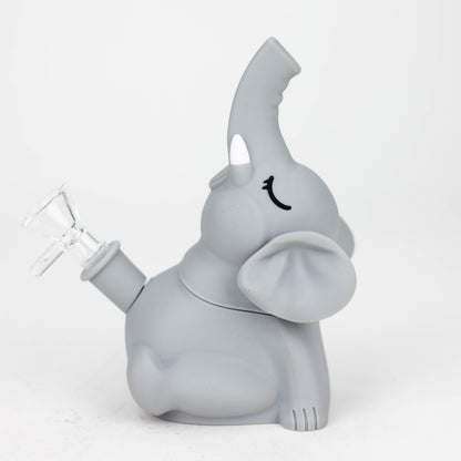 6" Elephant silicone water pipe