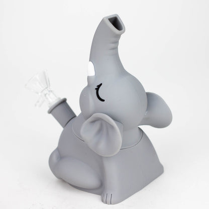 6" Elephant silicone water pipe