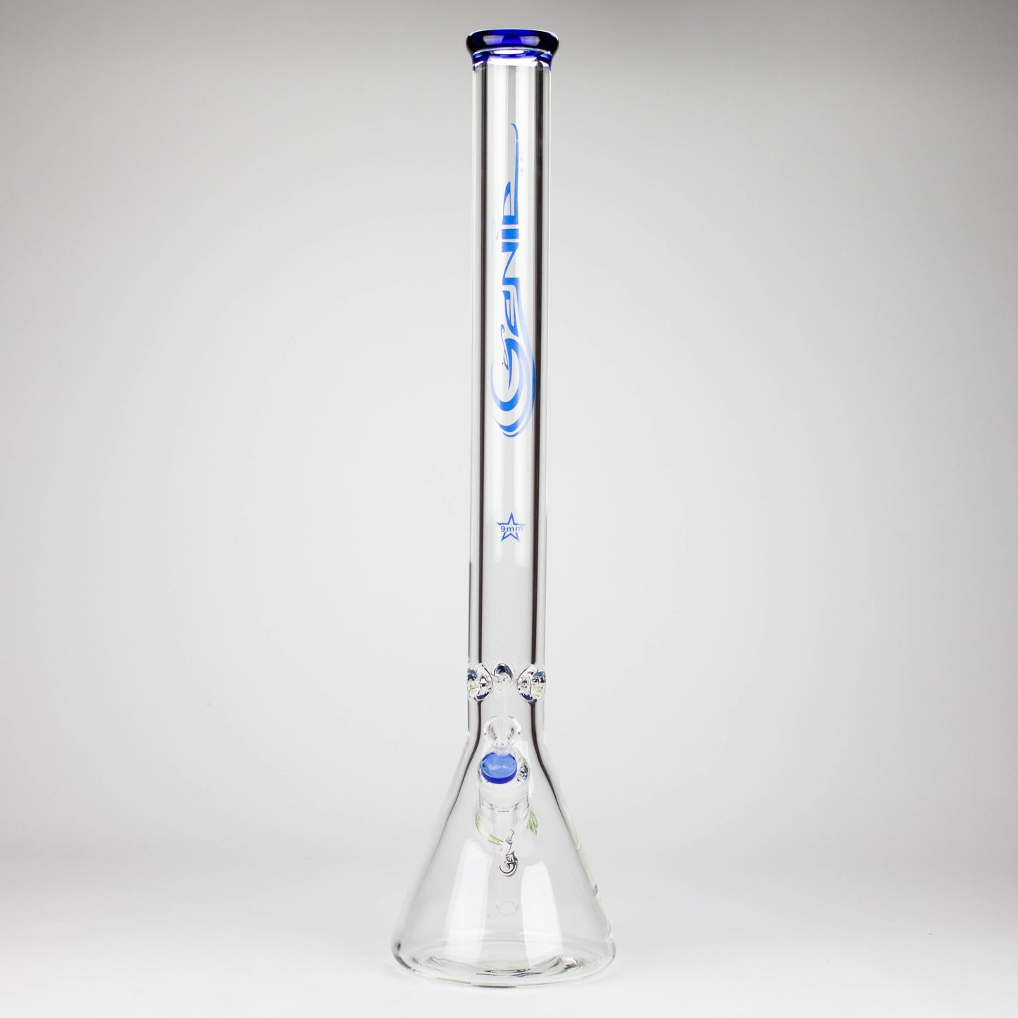 GENIE | 22" 9 mm Beaker Glass Bong [GE1003]