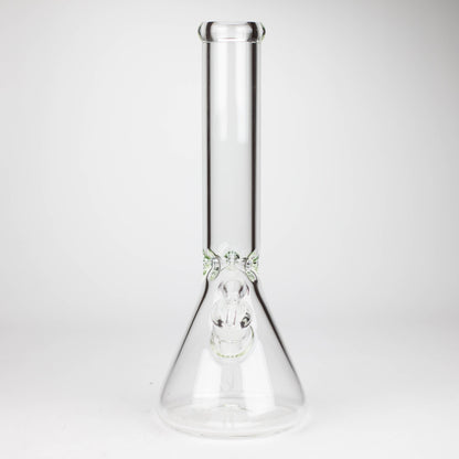 14" Exclusive License 7mm Glass Bong with Stickers [C1559]_4
