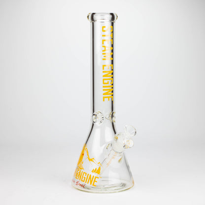 Steam Engine™ | 14 Inch 7mm glass bong with stickers by golden crown_5