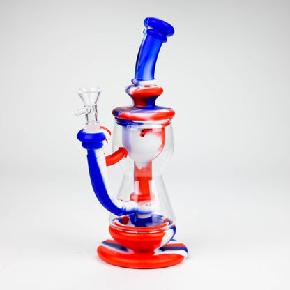 9.8" Silicone+Glass bong-Assorted