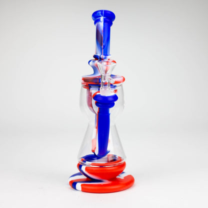 9.8" Silicone+Glass bong-Assorted