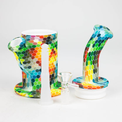 8" detachable silicone water bong-Assorted