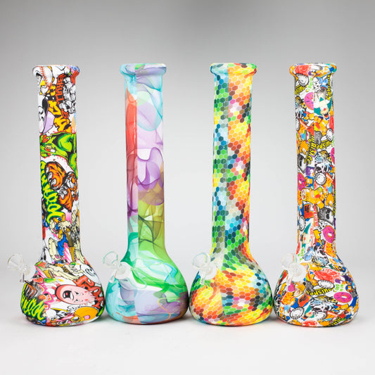 15" detachable silicone water bong - Assorted