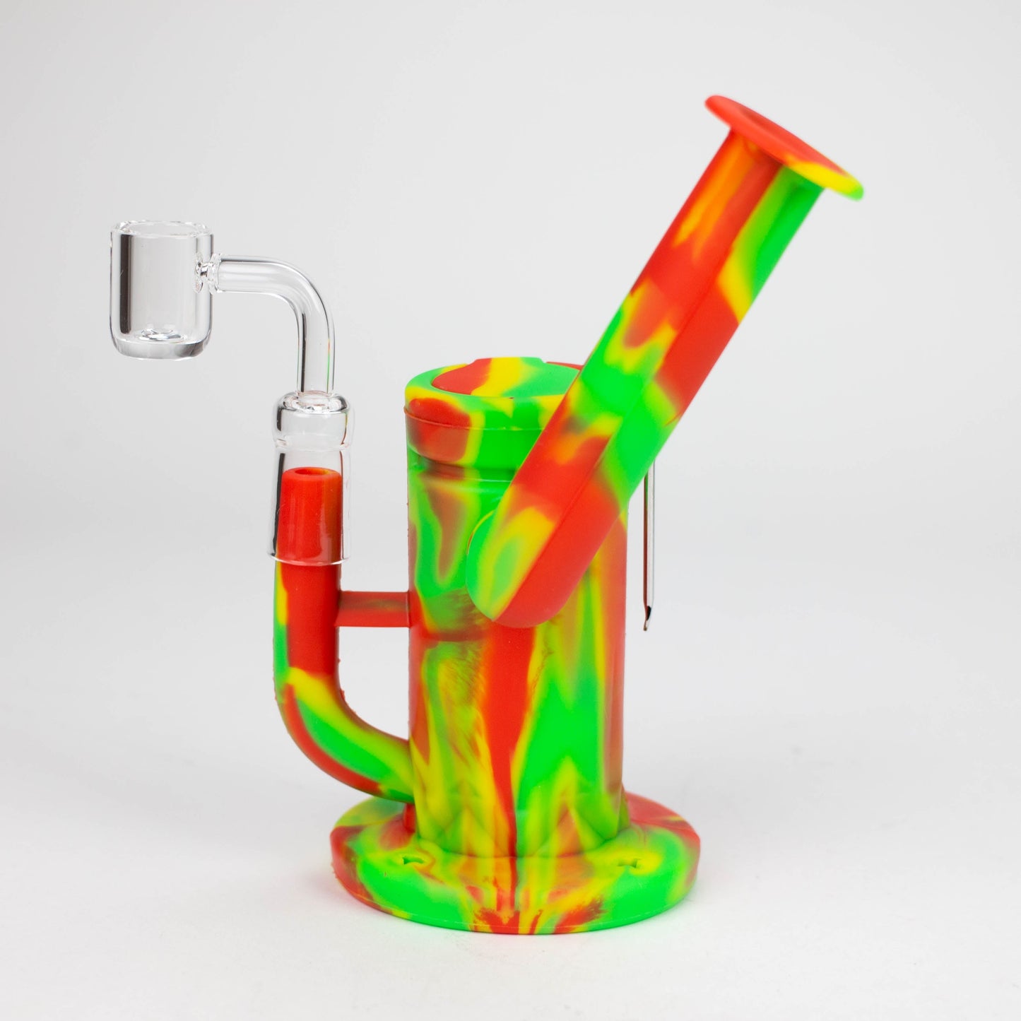 7.5" Silicone Rig with foldable mouthpiece-Assorted