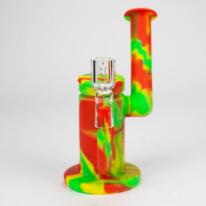 7.5" Silicone Rig with foldable mouthpiece-Assorted