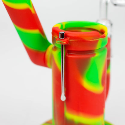 7.5" Silicone Rig with foldable mouthpiece-Assorted