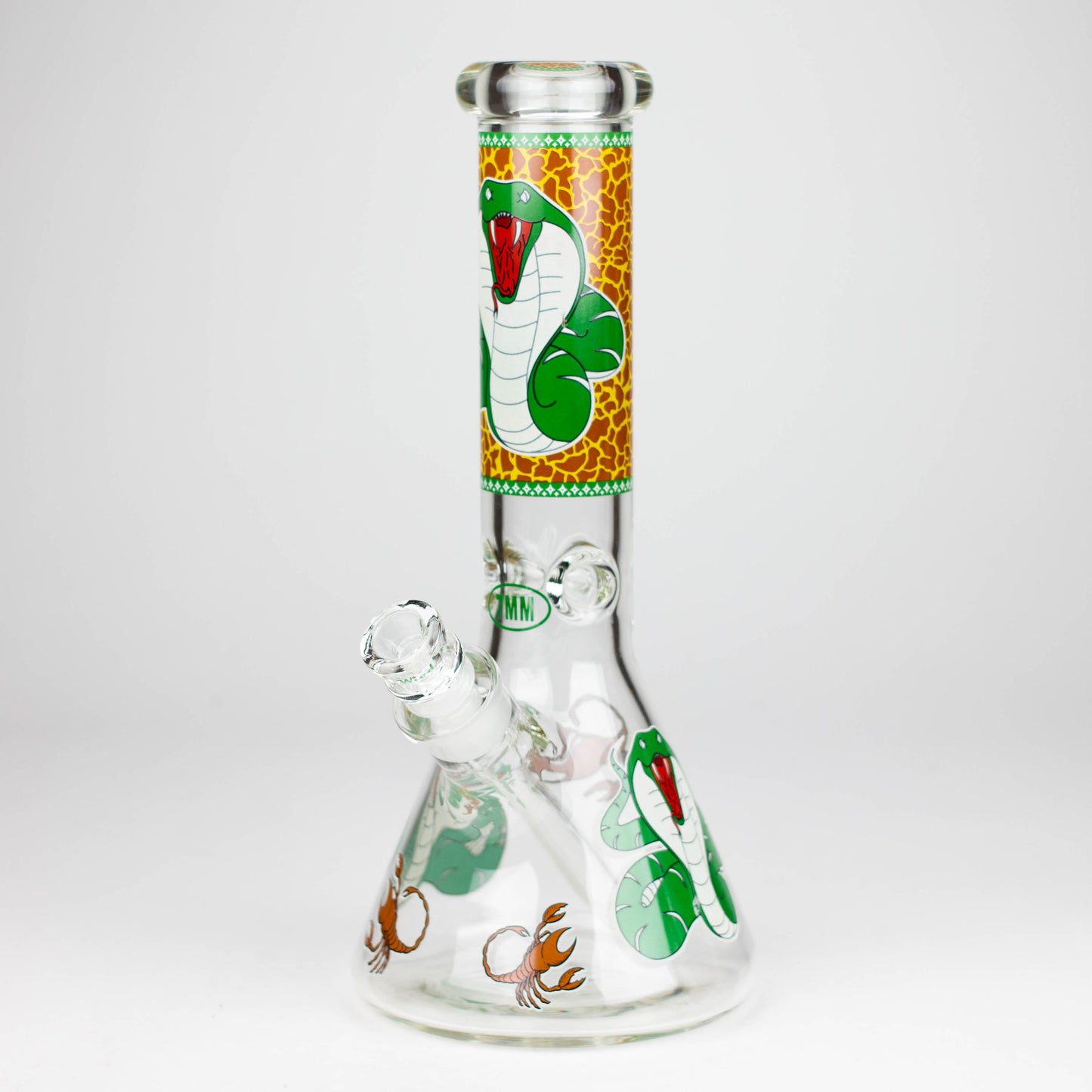 Fortune | 12" 7mm Snake Glow in the dark Beaker Bong [GT125007]_9