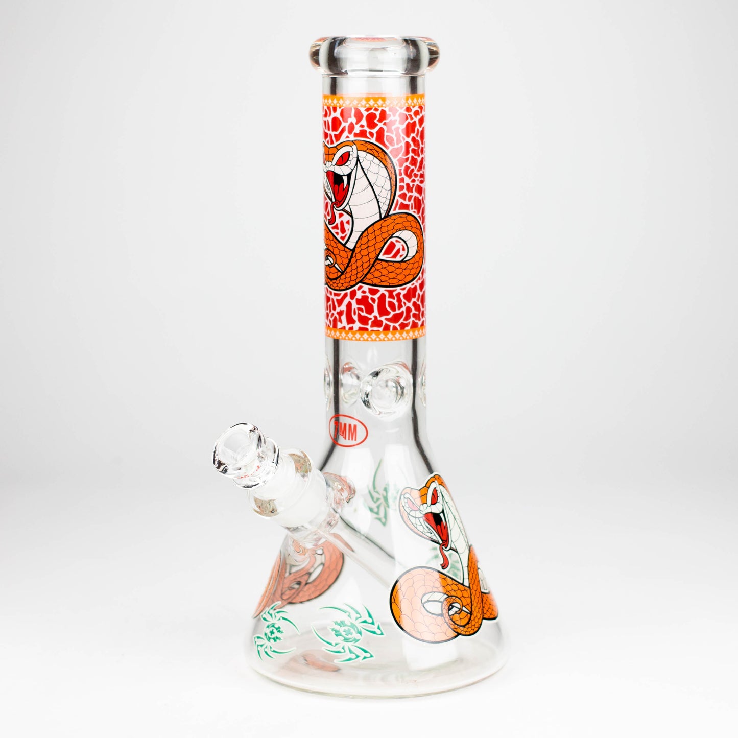 Fortune | 12" 7mm Snake Glow in the dark Beaker Bong [GT125007]_11