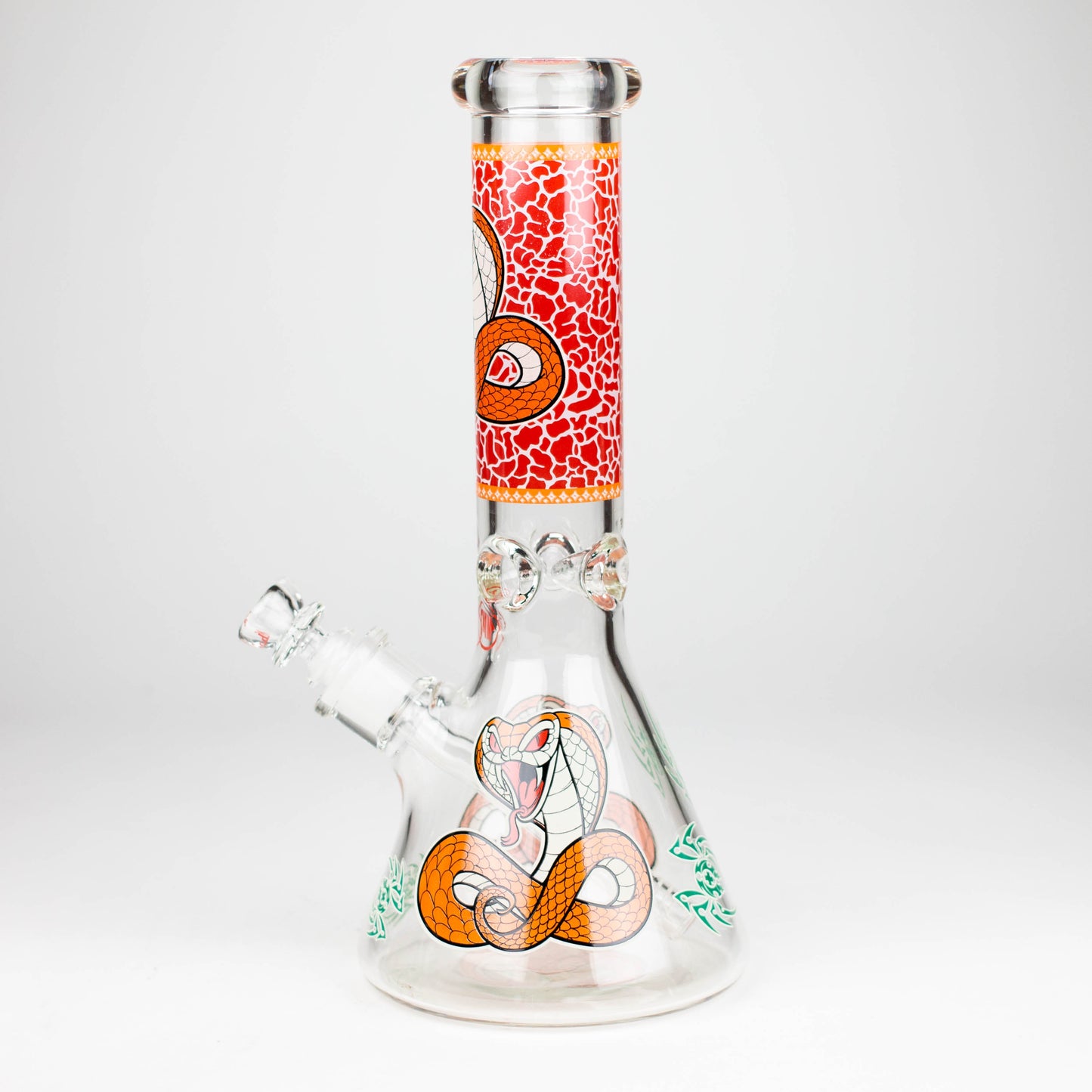Fortune | 12" 7mm Snake Glow in the dark Beaker Bong [GT125007]_12