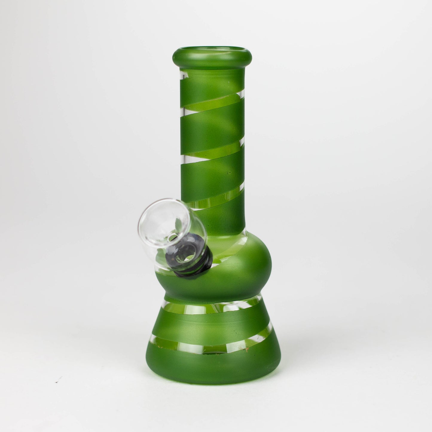 5" Color Stripe Diamond Base mini bong-Assorted